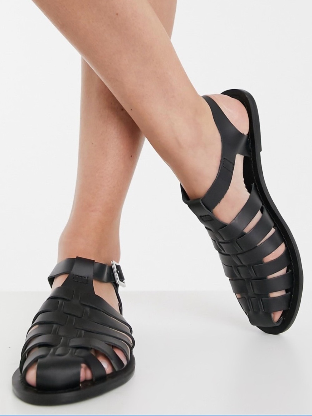 Asos Marina Leather Fisherman Sandals